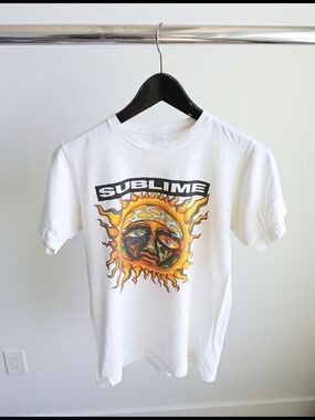 Sublime Band T-Shirt Small White Tultex Graphic Tee 2006 Copyright Sun Y2K VTG